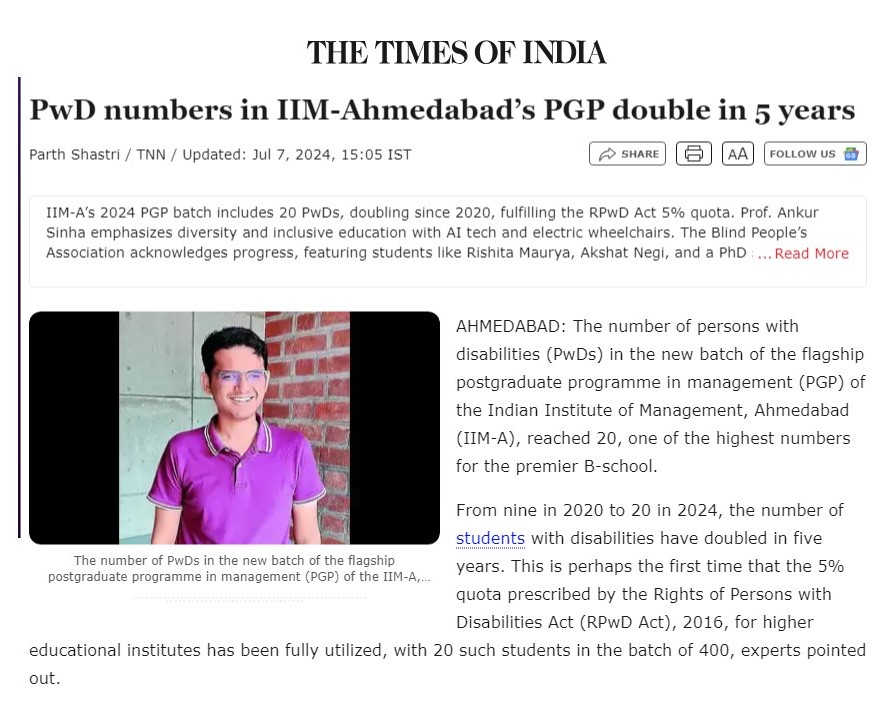 PwD Numbers In IIM Ahmedabad s PGP Double In 5 Years IIMA pwd-numbers-in-iim-ahmedabad-s-pgp-double-in-5-years-iima